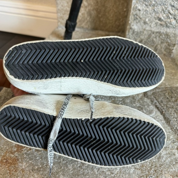 GOLDEN GOOSE Midstar White Tennis Shoes Size 34 - Picture 8 of 15